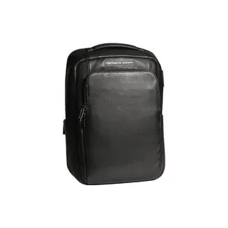 PORSCHE DESIGN Herren Rucksack schwarz Echtleder, schwarz, NOS