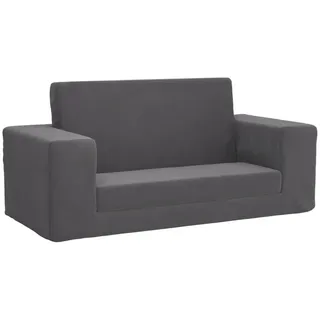 vidaXL Schlafsofa 2-Sitzer Anthrazit weich
