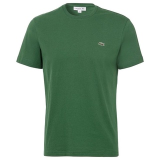 Lacoste T-Shirt (1-tlg) mit Rundhalsausschnitt grün hüftlang - 7 (XXL)