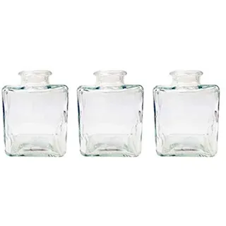 itsisa Kleine Vase Binky, Kleine Glasvase, 3er Set - Glasflasche, Tischdekoration, Glasvasen, Landhaus