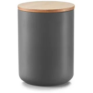 Zeller Vorratsdose Keramik anthrazit Ø 13 x 17,5 cm 1,5 l