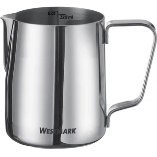 Westmark Milchkännchen Brasilia 200 ml – ideal für Kaffeesahne, Milch, Honig und andere Kaffee- und Teezusätze, Barista Zubehör – Rostfreier Edelstahl, Silber