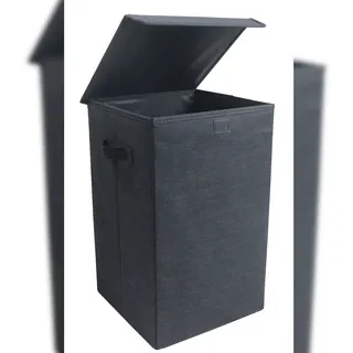 VCM Wäschekorb Wäschebox Stoffbox mit Deckel Dreso M