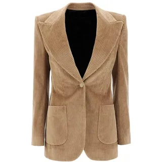 Leader of the Beauty Damen Cordblazer, lässig, Business-Anzug, Jacke, Arbeit, Oberbekleidung, Blazer, warmer Damen-Blazer - XXL