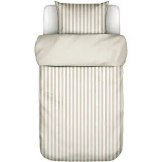 Marc O'Polo Classic Stripe Satin Beige 135 x 200 cm + 80 x 80 cm