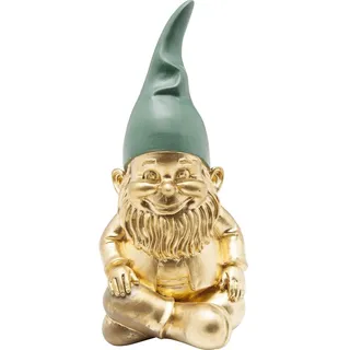 Kare Design Deko Figur Zwerg Sitting, Gold