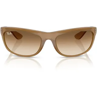 Ray-Ban Balorama RB4089 Herren-Sonnenbrille, rechteckig, Hellbraun/Opalbraun Farbverlauf, transparent, 62 mm - 62 mm