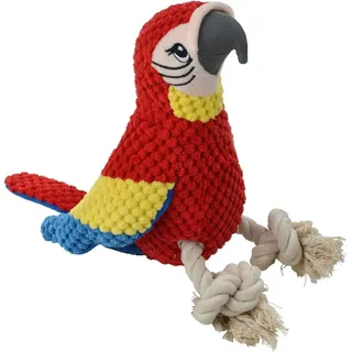 Love Story Plüschspielzeug Papagei Ton Polyester 12 x H33 cm Rot