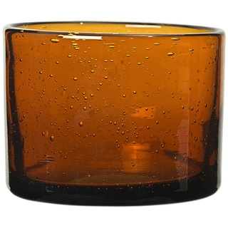 ferm LIVING - Oli Wasserglas, H 6 cm, recycelt amber