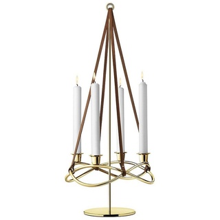 Georg Jensen Aufsatz für Kerzenleuchter Season Gold