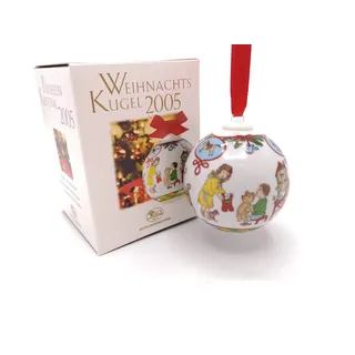 Hutschenreuther Porzellankugel Weihnachtskugel 2005 OVP