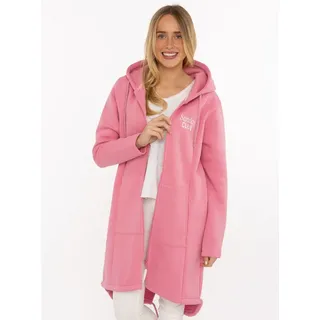 Zwillingsherz Kurzmantel "Sunday Club" mit Stickerei, Taschen und Reißverschluss rosa XL (42)