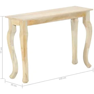 vidaXL Konsolentisch 110x35x77 cm braun