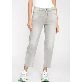 Loose-fit-Jeans GANG "94TILDA" Gr. 27, N-Gr, grau (vintage wash) Damen Jeans Weite mit hoher Leibhöhe und verkürzter Beinlänge