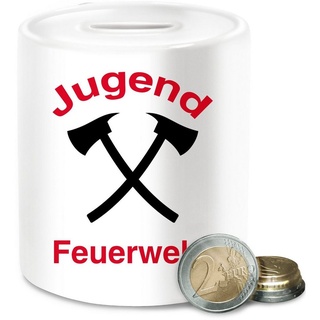 Shirtracer Spardose Jugend Feuerwehr, (1-tlg), Feuerwehr weiß