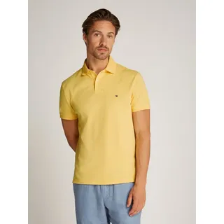 Tommy Hilfiger Regular Fit Poloshirt aus Baumwoll-Mix, Gelb, XXL