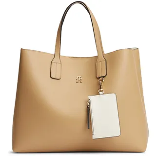 Tommy Hilfiger Icon Satchel Shopper Kunstleder Classic Khaki