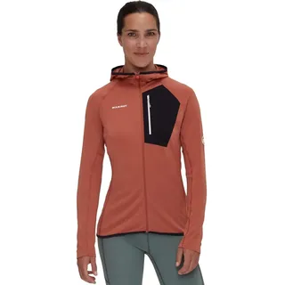 Mammut Aenergy Light ML Hooded Jacket Women Fleecejacke Damen orange schwarz orange Gr. M - M