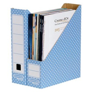 Bankers-Box Stehsammler Style, A4, Pappe, blau / weiß, 10 Stück