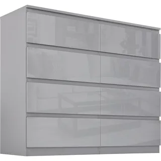 Hti-Living Kenji 115 x 97 x 40 cm Hochglanz Grau
