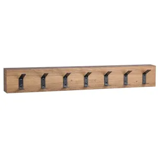 Garderobenleiste Lima Holzoptik Braun Eiche