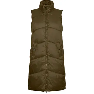 Vero Moda Weste Uppsala in Langer Form in Oliv-M