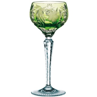 Nachtmann Weinglas mit Schliffdekoration, Grünes Weinglas / Römerglas, Kristallglas, 230 ml, Reseda, Traube, 35953