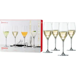 Spiegelau Sektgläser 270 ml, 4 Stück, Special Glasses, 4400275, Champagnergläser aus Kristallglas, Prosecco Gläser spülmaschinenfest