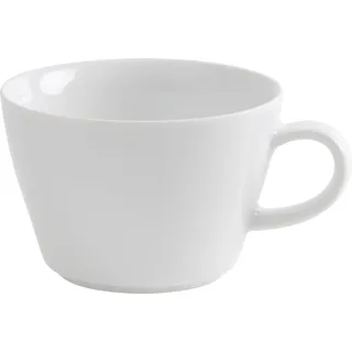 KAHLA 395105A90039C Five Senses Cappuccinotasse 0,25 l | weißer Cappuccinobecher 250 ml aus Porzellan