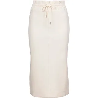 Jerseyrock BOSS ORANGE "C_Eneta1" Gr. S (36), weiß (open white118) Damen Röcke Premium Damenmode elastischer Taillenbund, Gehschlitz hinten