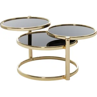FineBuy Couchtisch Gold Metall 58 x 43 x 58 cm