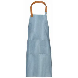 Exner Latzschürze denim stripe 68x85 cm Farbe light blue