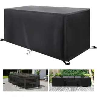 AIHNBF Gartenmöbel Abdeckung Winterfest, 140x80x120cm, Abdeckplane Wasserdicht für Outdoor, Wetterfest Schutzhülle Gartentisch, Staubfest, Abdeckhauben für Balkonmöbel Terrassenmöbel Gartenlounge