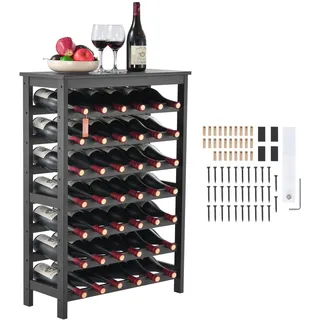 Vevor Weinregal 42 Flaschen 7-stufig 0 x 0 x 0 cm Schwarz