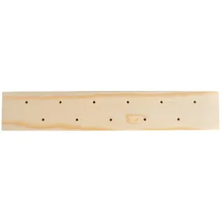 Rayher Steckleiste aus Holz, FSC zertifiziert, 22,5 x 4 cm, Höhe 2,4 cm, 11 Löcher, Dekoration für Trockenblumen, Halter für Trockenblumen, 64523000, Natur