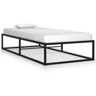 vidaXL Bettgestell 100 x 200 cm Schwarz