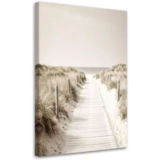 Feeby Weg zum Strand Landschaft Leinwand 40x60 cm