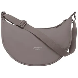 LARKSON Umhängetasche Solveig Medium Halbmondtasche für Damen und Herren, Stylische Crossbody Bag in Halbmond Form beige