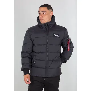 Alpha Industries Hooded Puffer Fd Jacke Black L