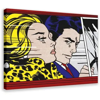 F I N U C B Roy Lichtenstein berühmte Illustrationen im Auto von Roy Lichtenstein, Poster, Drucke, Leinwand, Dekoration, Gemälde, Wandkunstrahmen, 30 x 45 cm