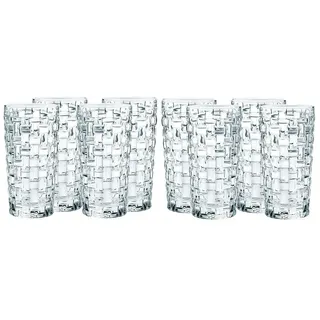 Nachtmann Longdrinkglas Nachtmann Bossa Nova Longdrink 8-er Set, Glas weiß