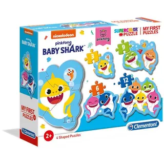 Puzzle 4w1. Moje pierwsze puzzle. Baby Shark