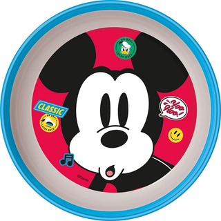 Disney Mickey Maus Kunststoff Blau Weiß Mickey Maus mit rutschfester Unterseite