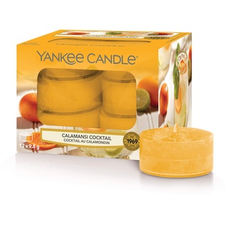 Yankee Candle Duft-Teelichter | Calamansi Cocktail | Garden Hideaway Kollektion | 12 Stück