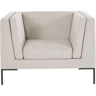 Sessel ANDAS "Frode" Gr. Struktur, B/H/T: 119 cm x 82 cm x 97 cm, beige (natur) Einzelsessel Lounge-Sessel Lounge-Gartenmöbel mit eleganten Metallfüßen