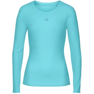 LASCANA Badeshirt Damen Blau/Türkis 44