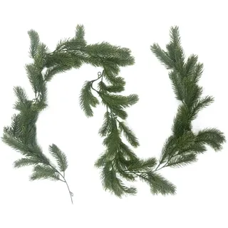 Norfolk Pine Girlande Weihnachtsdeko, Kiefer Girlande Weihnachten Deko, Tannengirlande Künstlich Wie Echt, Künstliche Kiefergirlande Dekoration, Türkranz Für Kaminsims, Tisch, Schlafzimmer, Wohnzimmer