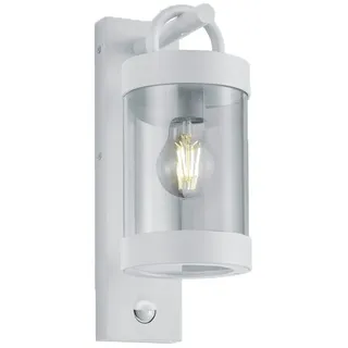 TRIO Leuchten LED Außen-Wandleuchte mit Bewegungsmelder, Höhe 33cm, Bewegungssensor, LED wechselbar, Warmweiß, Landhaus-Stil Wand Außenleuchte, Fassadenbeleuchtung inkl. E27 LED weiß