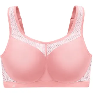GLAMORISE Nahtloser Sport-BH für hohe Belastung - Sanftes Pink Unterwäsche Damen