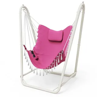 LuxusKollektion Hängesessel Hängesessel Gestell Ständer Belastbarkeit 160kg Outdoor Rosa rosa
